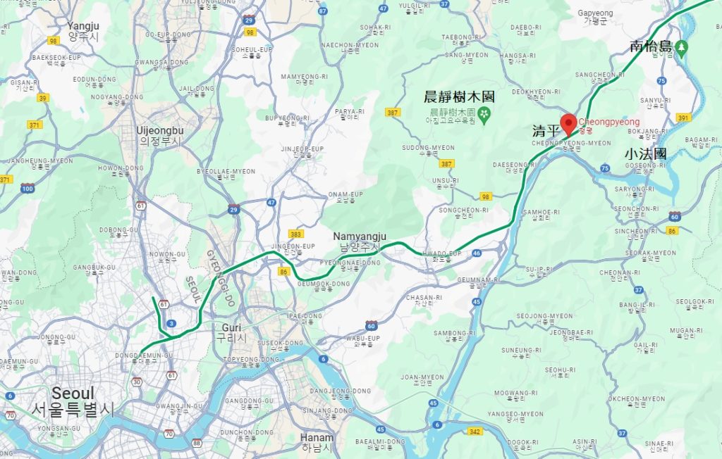 cheongpyeong map