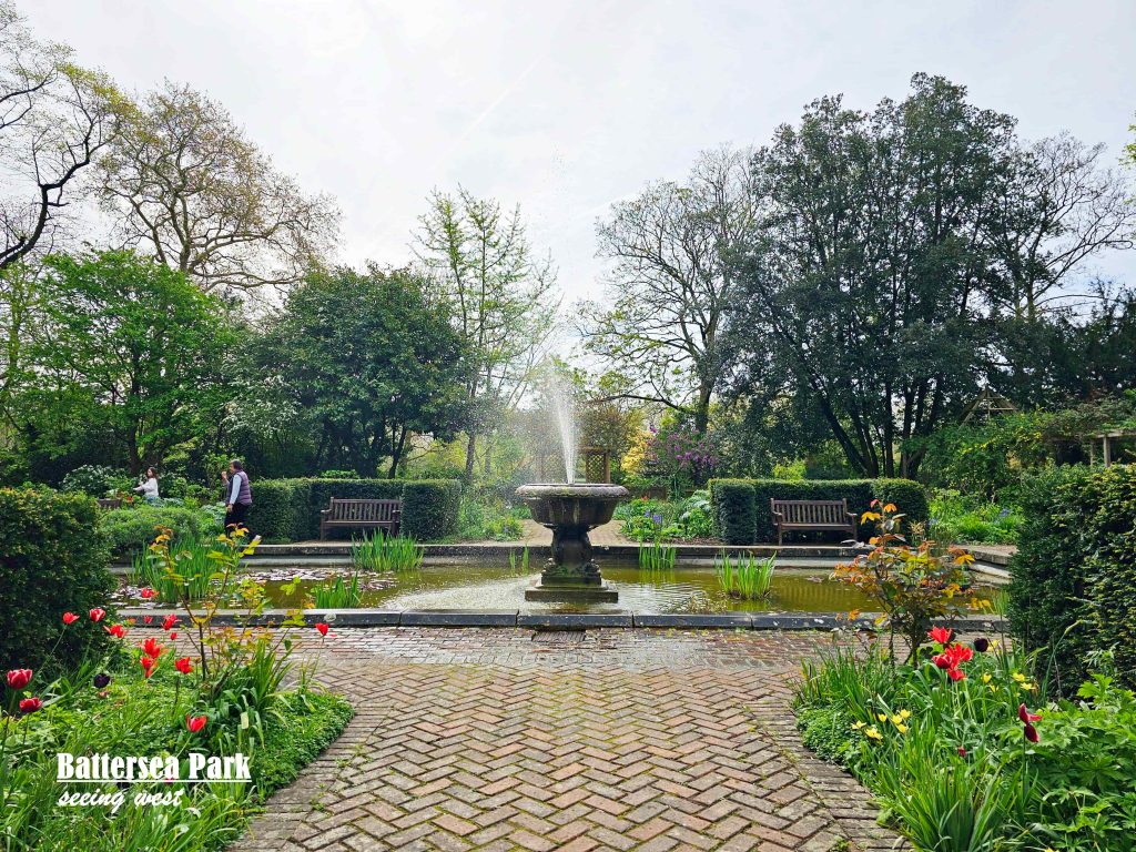 old english garden at battersea park